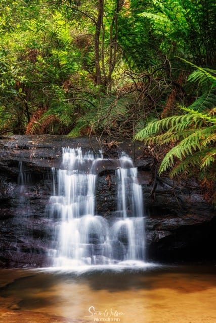 A waterfall in the Blue Mountains.