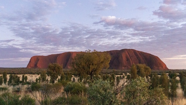 Uluru, Australia at sunset - wish I knew the significance.