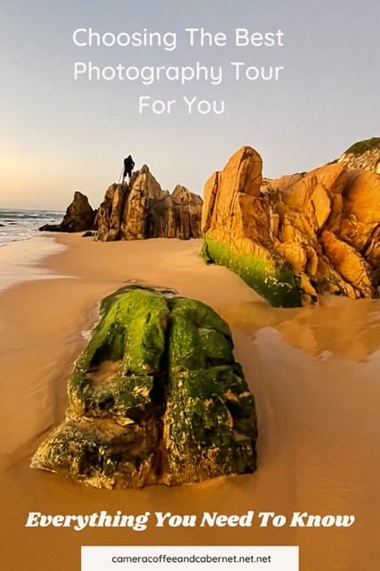 Beach Pinterest Pin with the words Choosing the best photography tour for you - Everything you need to know