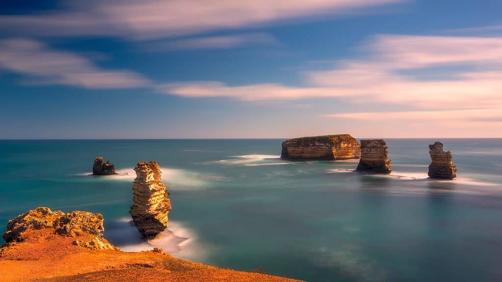 Daytime long exposure landscape photography showing the importance of using filters